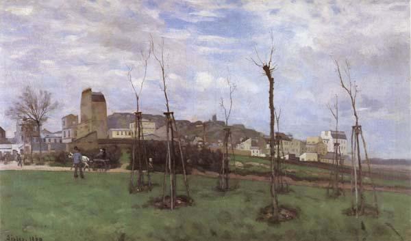 Alfred Sisley View of Montmartre from the cite des Fleurs oil painting image